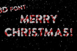 Christmas 3D Font 49935196