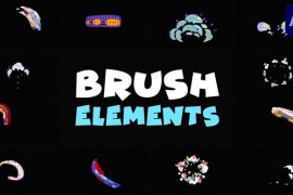 Brush Abstract Colorful Elements | After Effects 47926353