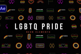 LGBTQ Pride Neon Elements 52617429