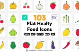 Healthy Food Lottie Icons 46682756