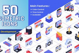 Isometric Icons - Web Development 44451028