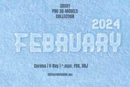 [3D Models] 3DSky Pro 3D-Models Collection February 2024 [Corona|V-Ray|*.max, FBX, OBJ]