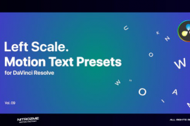Left Scale Motion Text Presets Vol. 09 for DaVinci Resolve 47355597