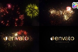 New Year Firework Logo for FCPX 42179950