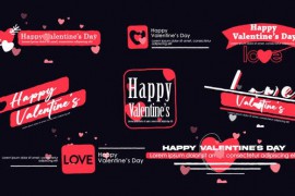 Valentine's Lower Thirds 42887185