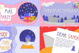 Christmas Greetings Colorful Scenes | FCPX 42354818