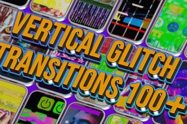 110 Vertical Glitch Transition Pack 47875253