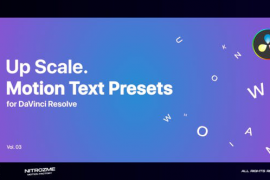 Up Scale Motion Text Presets Vol. 03 for DaVinci Resolve 46705791