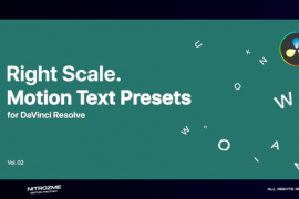 Right Scale Motion Text Presets Vol. 02 for DaVinci Resolve 46705592