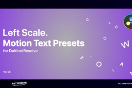 Left Scale Motion Text Presets Vol. 06 for DaVinci Resolve 47044597