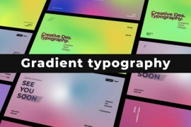 Gradient Typography 50434583