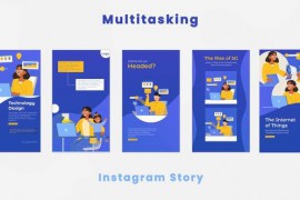 Multitasking Work Instagram Story 44422364