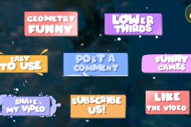 Funny Geometry Lower Thirds for DaVinci Resolve 50929964