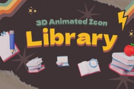 Library - 3d Animated Icon Pack 52417017
